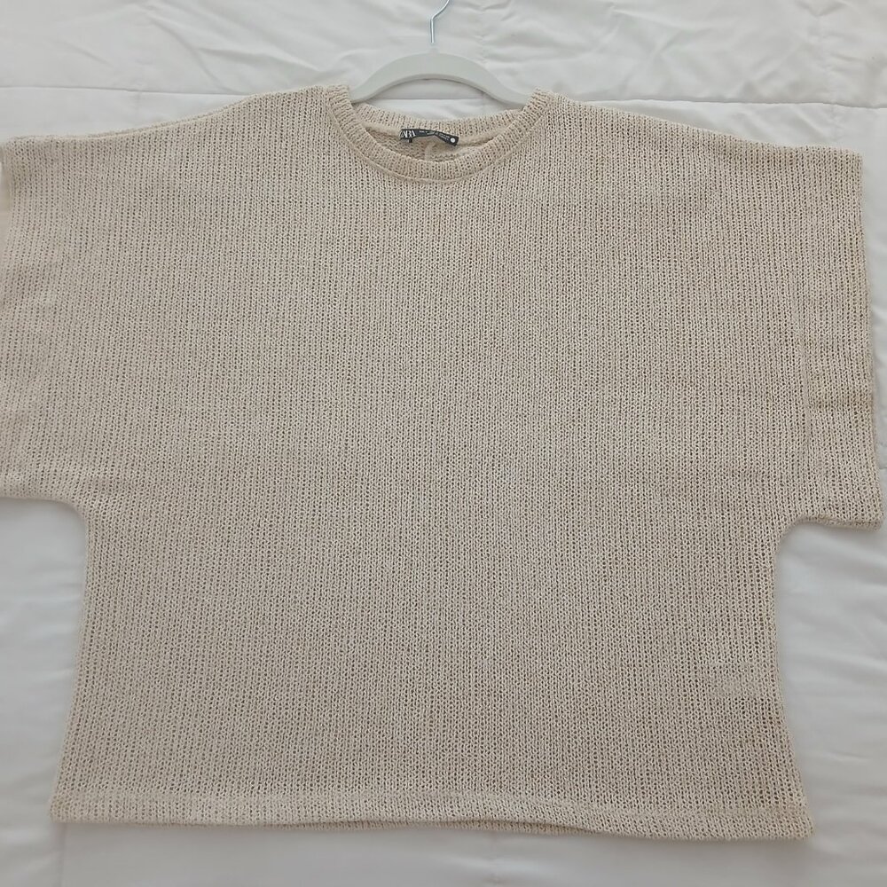 ZARA Rustic Shimmery Sweater - Picture 2 of 5